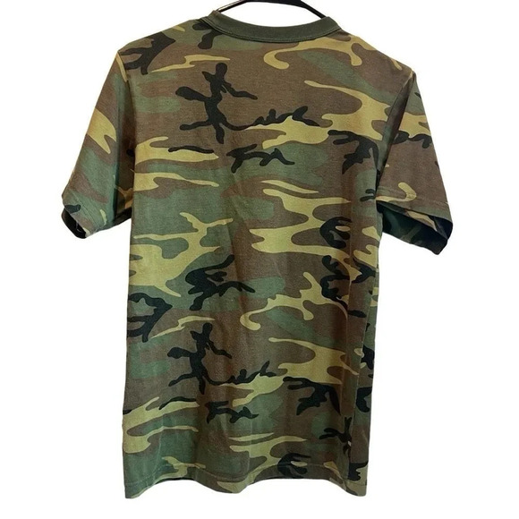 Rothco small men’s zombie resistance force green camouflage tee - Picture 5 of 5